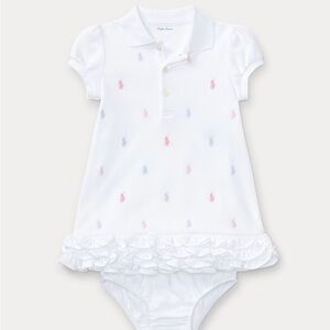 Ralph Lauren White Polo Dress with  bloomer